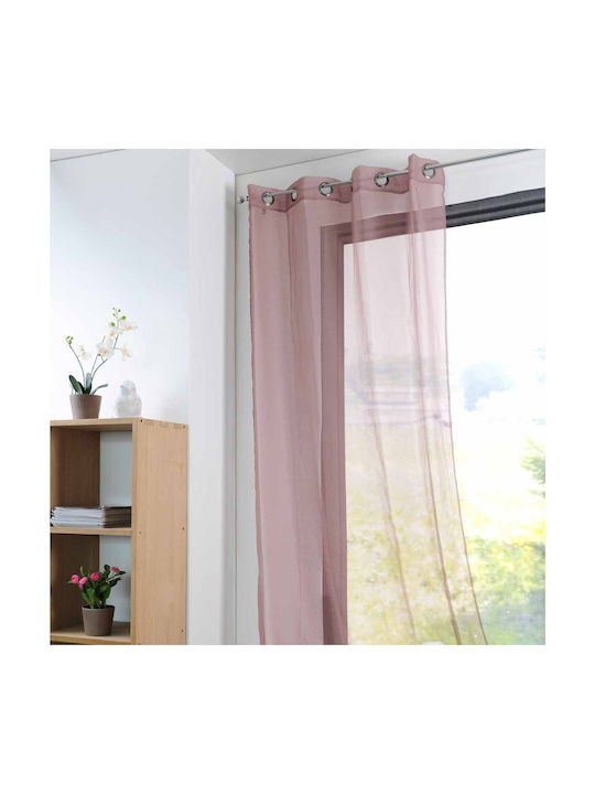 Κουρτίνα με Τρουκς S-F Monna Blush 140x280εκ.