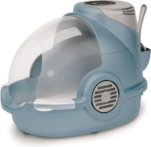 Kerbl Oster Bionaire Cat Toilet Closed with Filter Blue L60.9 x W35.6 x H45.7cm