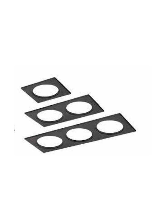 Fos me Rectangle Plastic Frame for Spot Black 1pcs