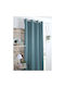 Curtain with Grommets S-F Copenhague Aqua 140x260cm