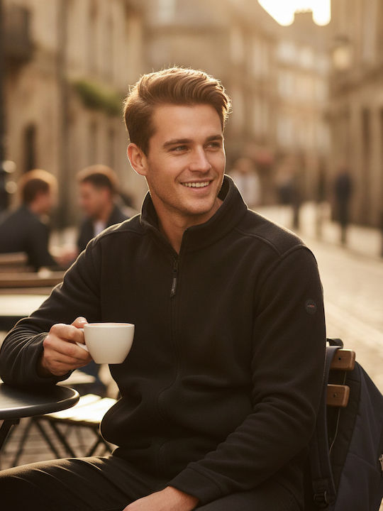 Thor 300 Ανδρική Ζακέτα Fleece Μαύρη