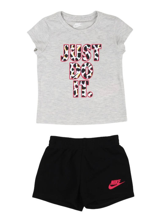 Nike Παιδικό Σετ με Σορτς Καλοκαιρινό 2τμχ Γκρι...
