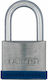 Abus Steel Padlock Brass with Key 52.2mm Silver 1pcs