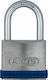 Abus Steel Padlock Brass with Key 47mm Silver 1pcs