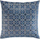 Dekorativer Kissenbezug L-C Joan aus Samt Blau 60x60cm