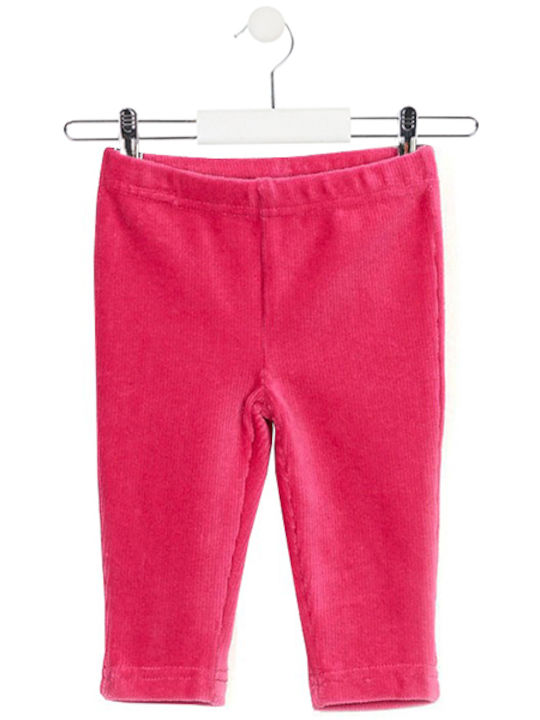 Losan Bebe Corduroy Leggings X28-6001AD - Fuchsia