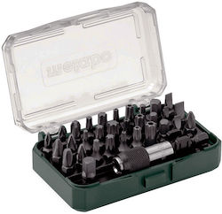 Metabo Σετ 32 Μύτες Κατσαβιδιού Allen / Torx / Ίσιο / Αστέρι / Σταυρός Bit Box LC