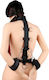 Kinksters Set for Cuffs & Collar Restraint Black 2 Pieces