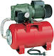 DAB JET 132 M-P Einstufig Einphasig Wasserdruckpumpe mit Horizontal Behälter 60 Liter 1.36hp