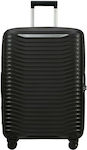 Samsonite Upscape Mittlerer Reisekoffer Hartschale Schwarz mit 4 Räder Höhe 68cm