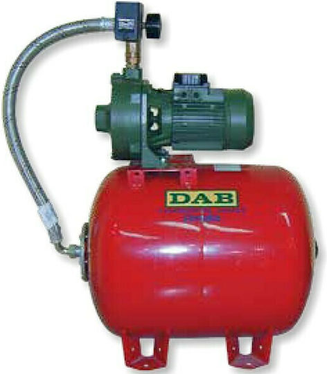DAB K 35/100 M Two Stage Single Phase Water Pressure Pump with Horizontal 60 Litre Container
