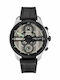 Kenneth Cole Modern Dress Ανδρικό Ρολόι 44mm Χρονογράφος Μπαταρίας με Μαύρο Δερμάτινο Λουράκι