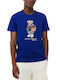 Ralph Lauren T-shirt Bărbătesc cu Mânecă Scurtă Albastru