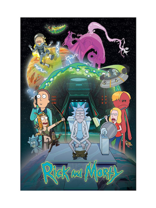 Pyramid International Αφίσα Rick & Morty Toilet Adventure 61x91.5cm