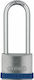 Abus 5/40HB63 Steel Padlock Lengthened with Key 42.4mm Silver 1pcs