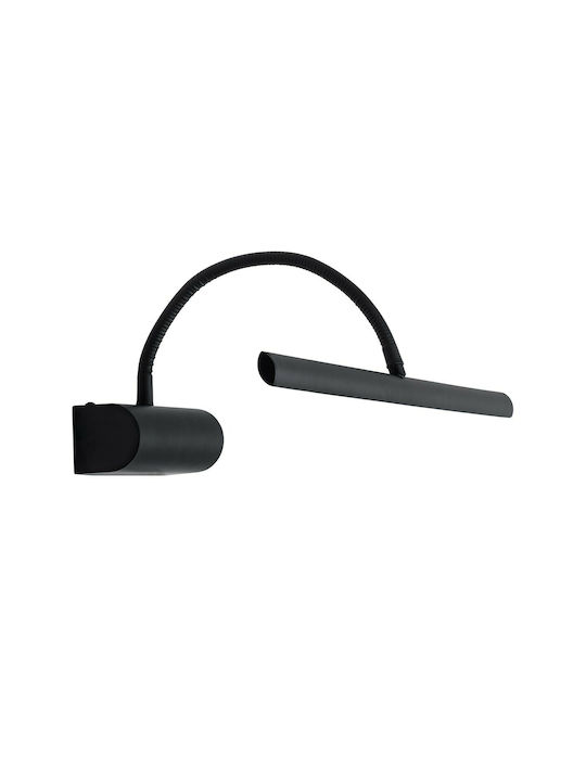 GloboStar Trois Modern Lamp Bathroom with Integrated LED and Natural White Light Black 60x18cm