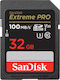 Sandisk Extreme Pro SDHC 32GB Klasse 10 U3 V30 UHS-I