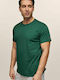 Bodymove T-shirt Bărbătesc cu Mânecă Scurtă Forest Green