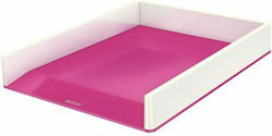 Leitz Filing Tray Metallic Wow Duo Pink