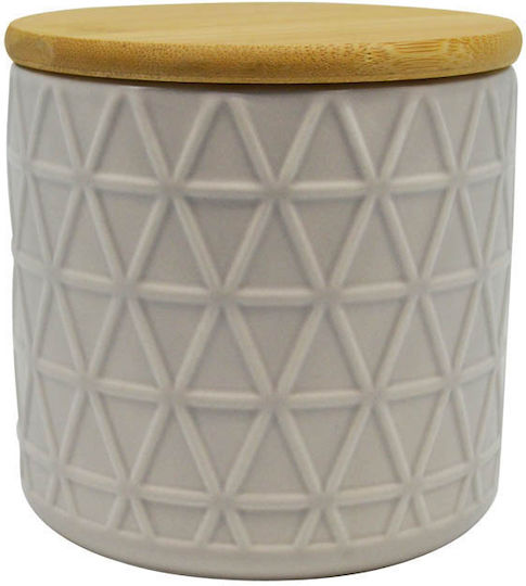Ankor General Use Vase with Lid Ceramic Beige 11x11x10.6cm
