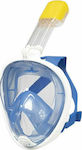 Tech Pro Μάσκα Θαλάσσης Σιλικόνης Full Face με Αναπνευστήρα Overview S/M σε Μπλε χρώμα