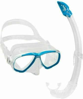 CressiSub Μάσκα Θαλάσσης με Αναπνευστήρα Pearl σε Μπλε χρώμα