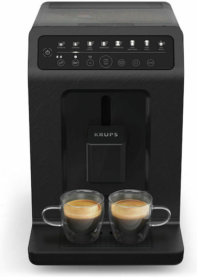 Krups Evidence Eco-Design Automat Espressoare 1450W Presiune 15bar cu Râșniță Neagră EA897B10