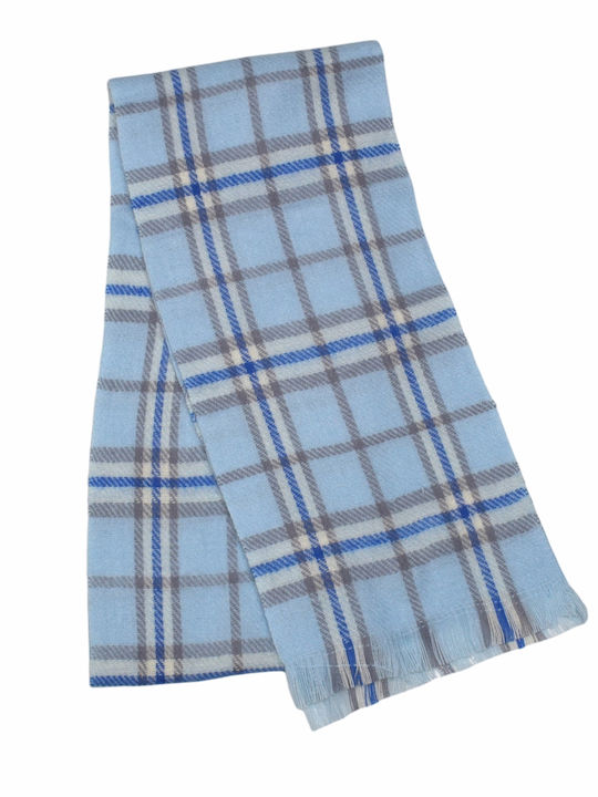0001744 Women's Knitted Scarf Light Blue