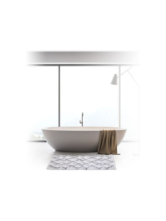 5Five Bath Mat Cotton F-V Ethnic 174630B Grey 50x75cm