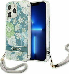 Guess Flower Strap Задна корица Пластмаса Зелен...