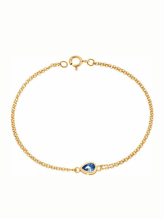 Senza Women's Silver Chain Bracelet Gold Plated...