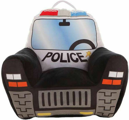 Kinderstühle Polizeiauto 52x48x51cm Schwarz