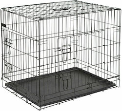 Kerbl Стоманена кутия за куче с 2 врати 63x48x57см