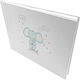 Bonjour Bebe Elephant Baptism Guest Book Made of Cardboard