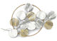 ArteLibre Geometric Wall Decor Gold Metallic Element 95x7x55cm