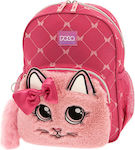 Polo Kitty Σχολική Τσάντα Πλάτης Νηπιαγωγείου σε Φούξια χρώμα