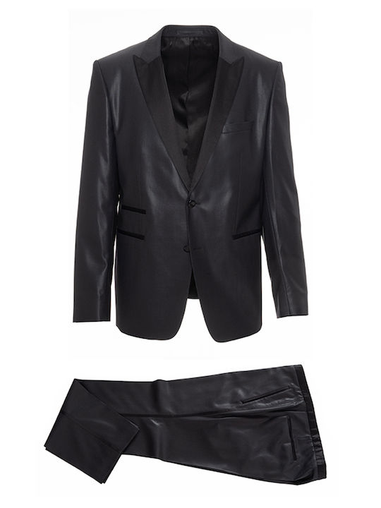 Hugo Boss Χειμερινό Ανδρικό Κοστούμι Μαύρο