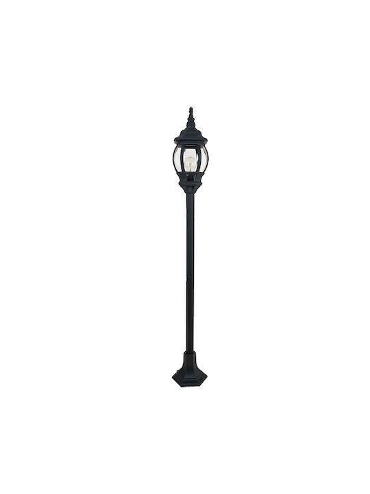 Elmark Outdoor Floor Lamp Small Post IP44 for E27 Socket Black