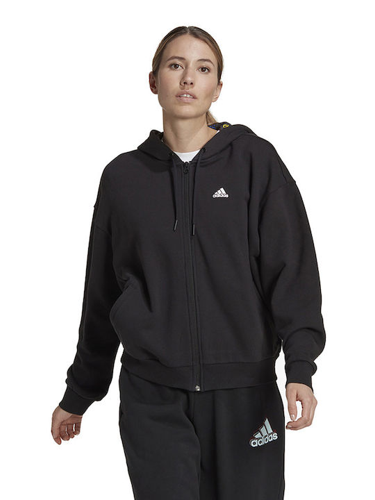 Adidas Essentials Hanorac pentru Femei Cu glugă Negru