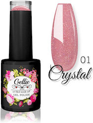 Gellie Crystal Ημιμόνιμο Βερνίκι Νυχιών 01 με G...