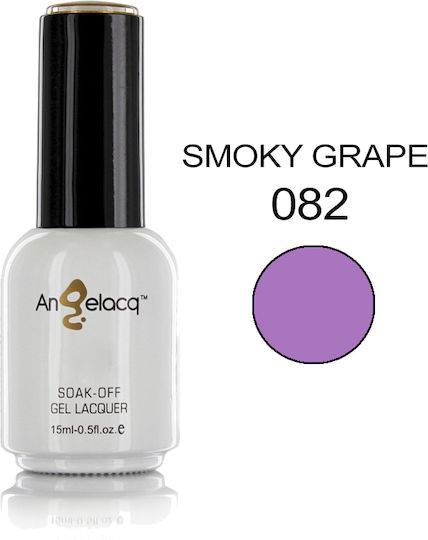 Angelacq Хибриден Лак за Нокти Smoky Grape 082 15мл 1бр