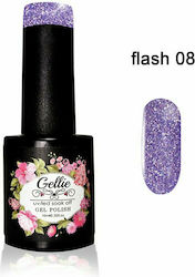 Gellie Flash Хибриден Лак за Нокти 8 с Glitter ...