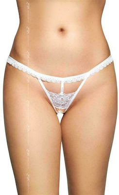 Softline 2500 Frauen Sexy Zeichenfolge offenem Schritt G-String White 559125002