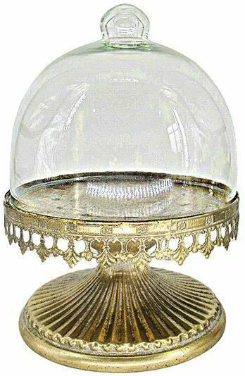 JK Home Decoration 56889 Glas Kuchenteller