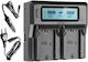 Canon Double Battery Charger LP-E6 FO0-0000-108 Compatible with Canon