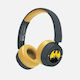 OTL DC Comics Batman Gotham City Kids Wireless / Wired On Ear Headphones with 24 hours of Operation Black