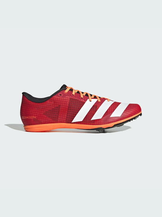 Adidas DistanceStar Ανδρικά Αθλητικά Παπούτσια Spikes Vivid Red / Solar Orange / Beam Orange