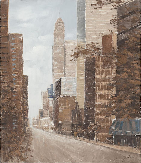 ArteLibre Πόλη Πίνακας σε Καμβά 60x90cm