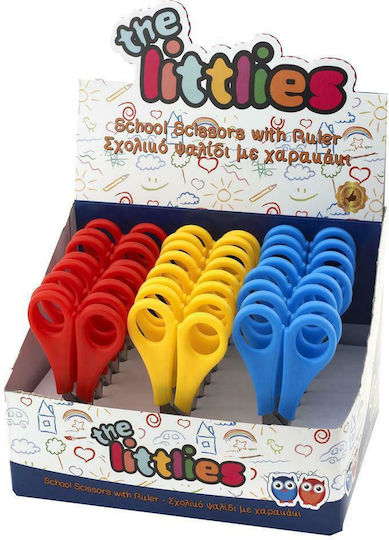 The Littlies Children's Scissors for Crafts 13cm with Metallic Blade Red 1pcs