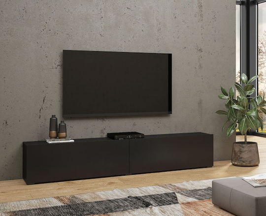 Телевизионно Мебелче Fairy Подово Черно 180x35x30см Телевизионно Мебелче Fairy Подово Черно 180x35x30см